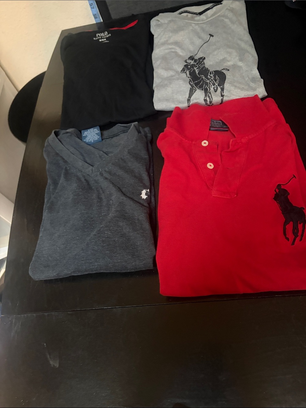 Polo by Ralph Lauren Men's Mixed Color Polo & Tee Bundle — Red, Black, Gray